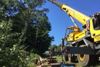 Strobert Tree low impact crane in Lewes Delaware
